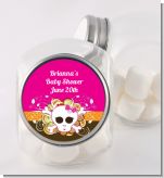 Rock Star Baby Girl Skull - Personalized Baby Shower Candy Jar