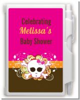 Rock Star Baby Girl Skull - Baby Shower Personalized Notebook Favor