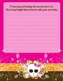 Rock Star Baby Girl Skull - Baby Shower Notes of Advice thumbnail