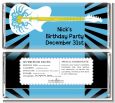 Rock Star Guitar Blue - Personalized Birthday Party Candy Bar Wrappers thumbnail