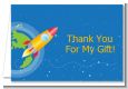 Rocket Ship - Birthday Party Thank You Cards thumbnail