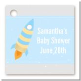 Rocket Ship - Personalized Baby Shower Card Stock Favor Tags