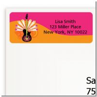 Future Rock Star Girl - Baby Shower Return Address Labels