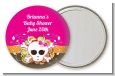 Rock Star Baby Girl Skull - Personalized Baby Shower Pocket Mirror Favors thumbnail