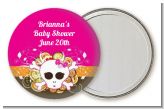 Rock Star Baby Girl Skull - Personalized Baby Shower Pocket Mirror Favors