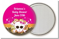 Rock Star Baby Girl Skull - Personalized Baby Shower Pocket Mirror Favors