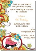 Roller Skating - Birthday Party Invitations