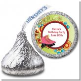 Roller Skating - Hershey Kiss Birthday Party Sticker Labels