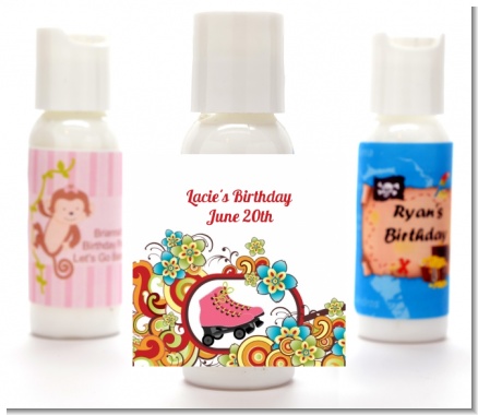 Roller Skating - Personalized Birthday Party Lotion Favors