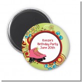 Roller Skating - Personalized Birthday Party Magnet Favors