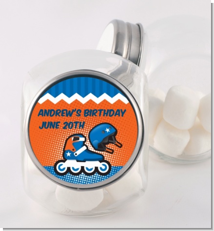Rollerblade - Personalized Birthday Party Candy Jar