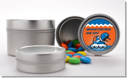 Rollerblade - Custom Birthday Party Favor Tins