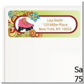 Roller Skating - Birthday Party Return Address Labels