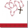 Rosary Beads Maroon Baptism Theme thumbnail