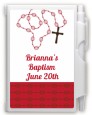 Rosary Beads Maroon - Baptism / Christening Personalized Notebook Favor thumbnail