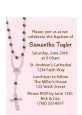 Rosary Beads Pink - Baptism / Christening Petite Invitations thumbnail