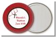 Rosary Beads Maroon - Personalized Baptism / Christening Pocket Mirror Favors thumbnail