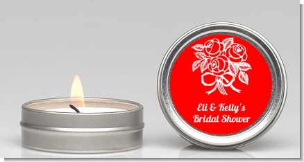 Roses - Bridal Shower Candle Favors