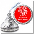 Roses - Hershey Kiss Bridal Shower Sticker Labels thumbnail