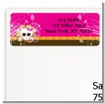 Rock Star Baby Girl Skull - Baby Shower Return Address Labels thumbnail