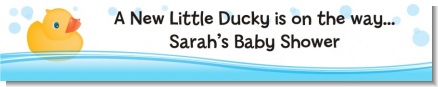 Rubber Ducky - Personalized Baby Shower Banners
