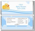 Rubber Ducky - Personalized Baby Shower Candy Bar Wrappers thumbnail