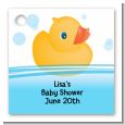 Rubber Ducky - Personalized Baby Shower Card Stock Favor Tags thumbnail
