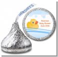 Rubber Ducky - Hershey Kiss Baby Shower Sticker Labels thumbnail