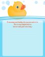 Rubber Ducky - Baby Shower Notes of Advice thumbnail