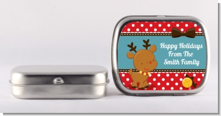 Rudolph the Reindeer - Personalized Christmas Mint Tins