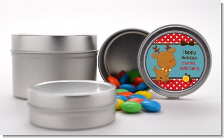 Rudolph the Reindeer - Custom Christmas Favor Tins