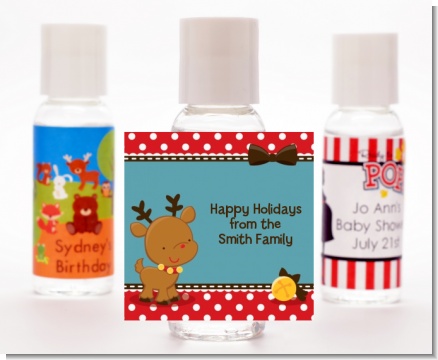 Rudolph the Reindeer - Personalized Christmas Hand Sanitizers Favors