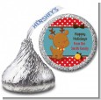 Rudolph the Reindeer - Hershey Kiss Christmas Sticker Labels thumbnail