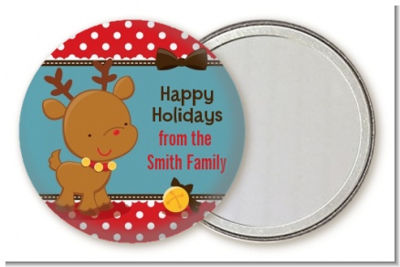 Rudolph the Reindeer - Personalized Christmas Pocket Mirror Favors