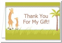 Giraffe - Baby Shower Thank You Cards