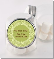 Sage Green - Personalized Bridal Shower Candy Jar