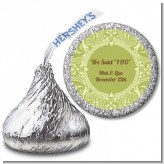 Sage Green - Hershey Kiss Bridal Shower Sticker Labels