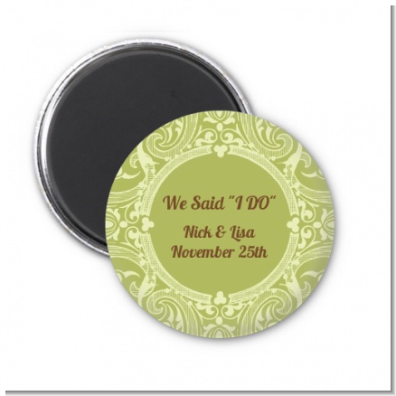 Sage Green - Personalized Bridal Shower Magnet Favors