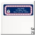 Sailboat Blue - Baby Shower Return Address Labels thumbnail