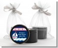 Sailboat Blue - Baby Shower Black Candle Tin Favors thumbnail