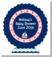 Sailboat Blue - Personalized Baby Shower Centerpiece Stand thumbnail
