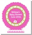 Sailboat Pink - Personalized Baby Shower Centerpiece Stand thumbnail