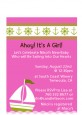 Sailboat Pink - Baby Shower Petite Invitations thumbnail