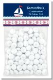Sailboat Blue - Custom Baby Shower Treat Bag Topper