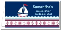 Sailboat Blue - Personalized Baby Shower Place Cards