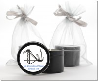 San Francisco Skyline - Bridal Shower Black Candle Tin Favors