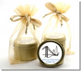 San Francisco Skyline - Bridal Shower Gold Tin Candle Favors