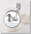 San Francisco Skyline - Personalized Bridal Shower Candy Jar thumbnail