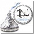 San Francisco Skyline - Hershey Kiss Bridal Shower Sticker Labels thumbnail