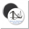 San Francisco Skyline - Personalized Bridal Shower Magnet Favors thumbnail